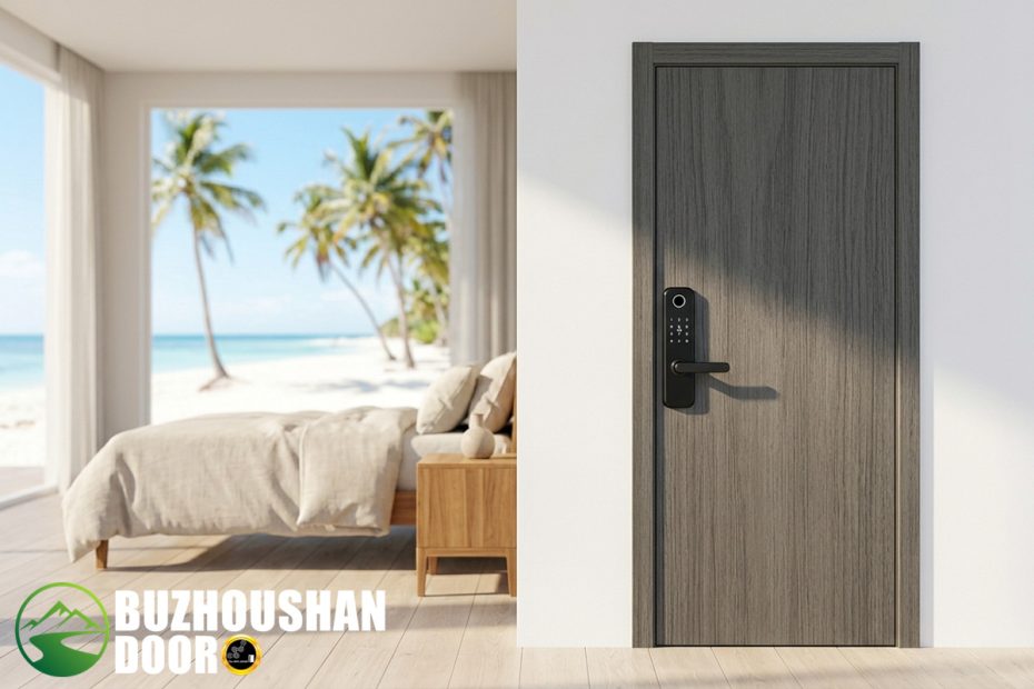 Why Traditional Wood Doors Fail in Coastal Resorts (And What to Use Instead)