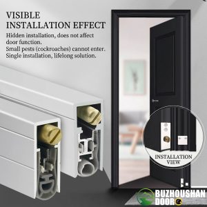 Automatic Drop Down Door Bottom Seal - Concealed Mortised Soundproof & Draft Proof Sweep for Interior & WPC Doors